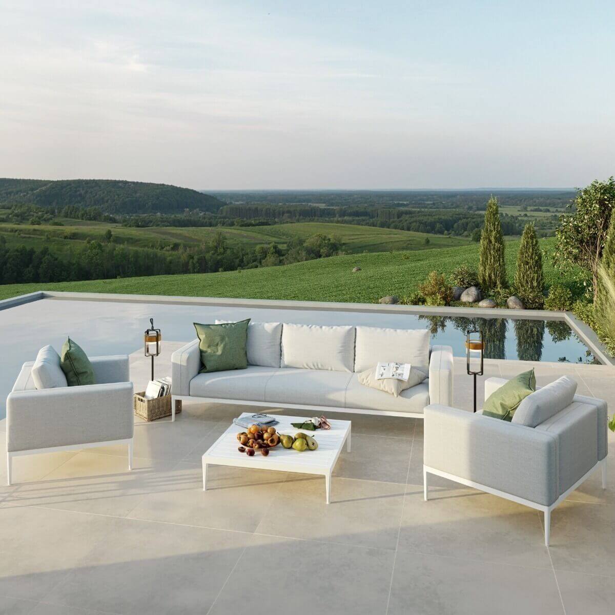 Maze Outdoor Eve 3 Seat Sofa Set