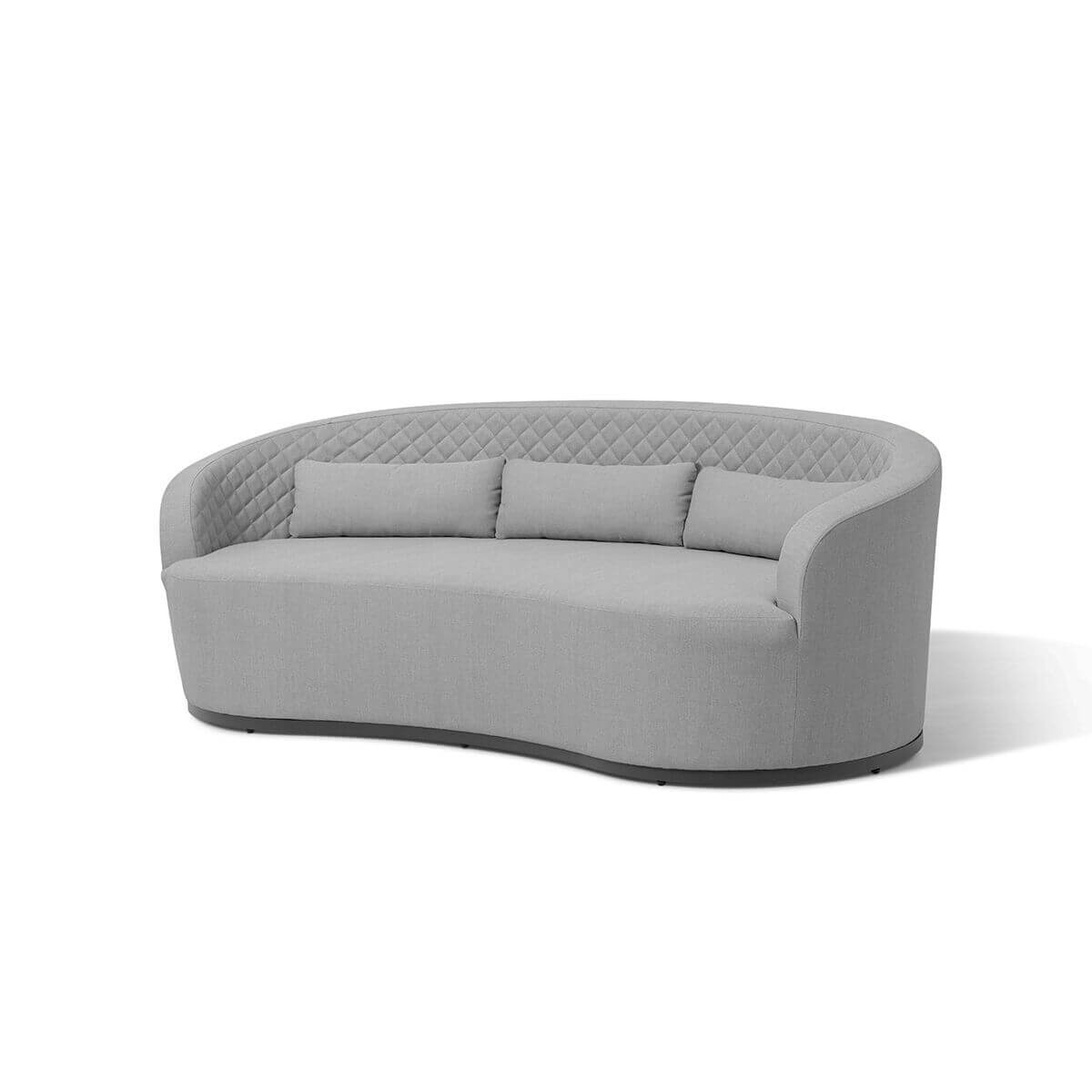 Maze Outdoor Ambition Curve 3 Seater Sofa Daybed With Curved Footstool