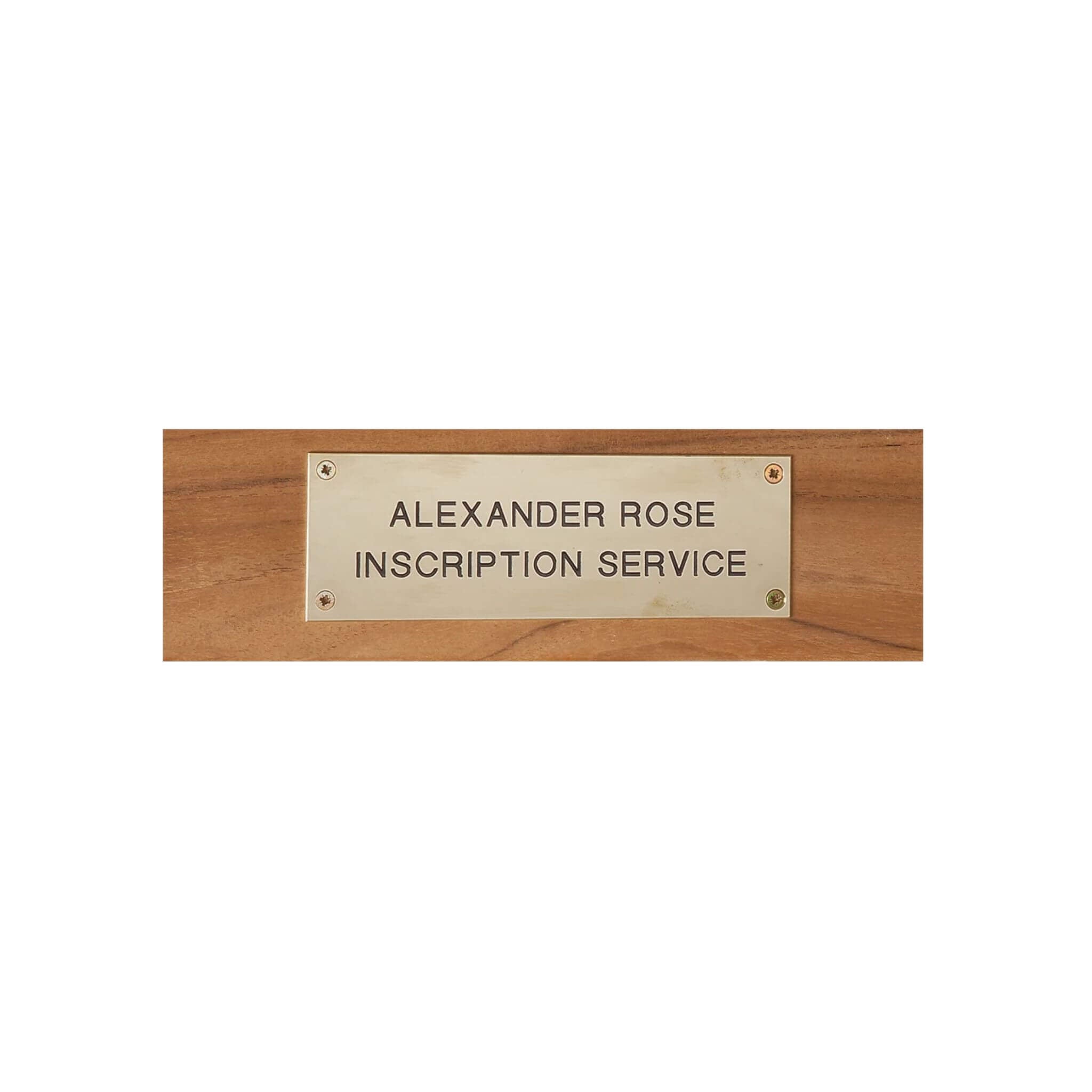 Alexander Rose Personalised Bench Engravings (Contact us)
