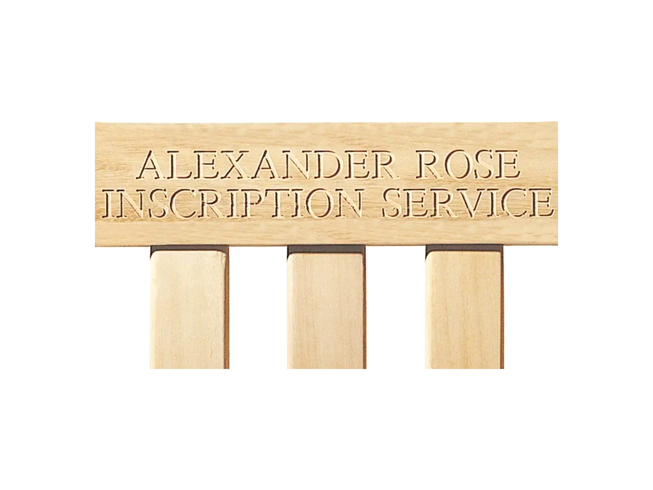 Alexander Rose Personalised Bench Engravings (Contact us)