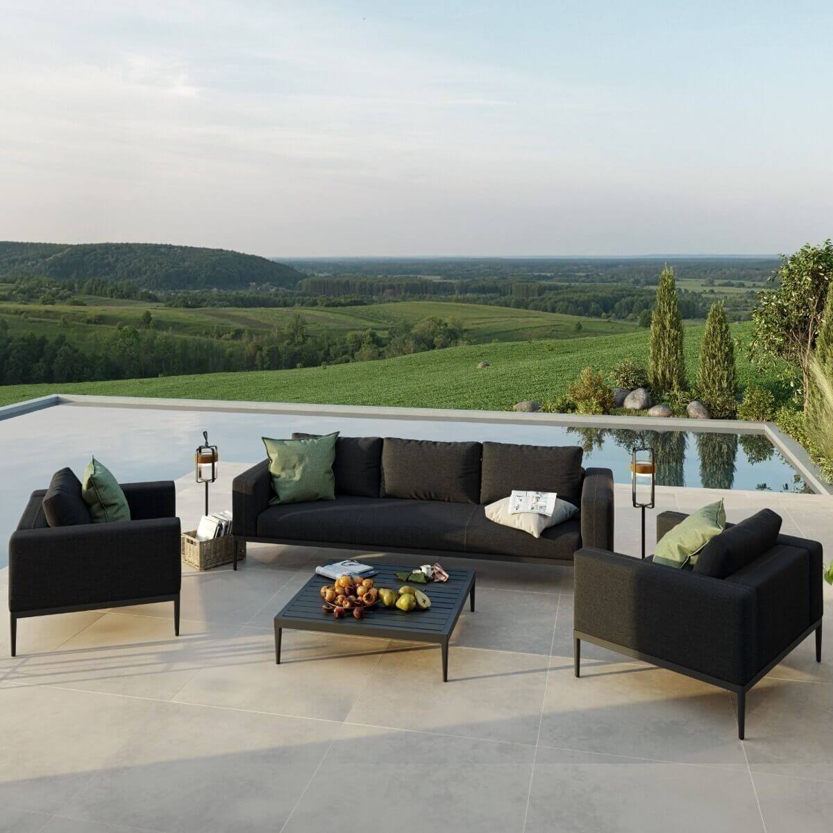 Maze Outdoor Eve 3 Seat Sofa Set